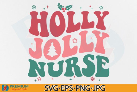 Christmas Nurse SVG: Graphics for T-Shirt Designs