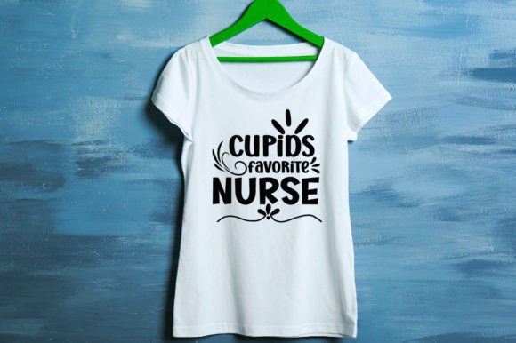Cupids Favorite Nurse Graphics & T-Shirt Designs