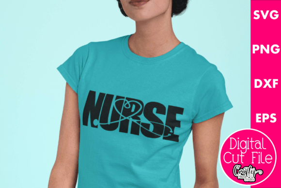 Nurse Heart Stethoscope: Graphics for T-Shirt Designs