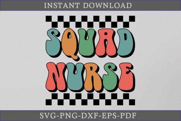 Nurse Vibes Retro SVG: Graphics for T-Shirt Designs