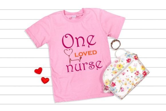 One Loved Nurse SVG for T-Shirt Designs & Graphics