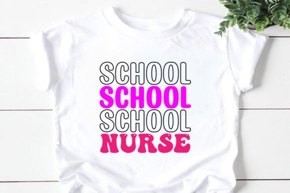 Retro School Nurse SVG: Graphics for T-Shirt Designs