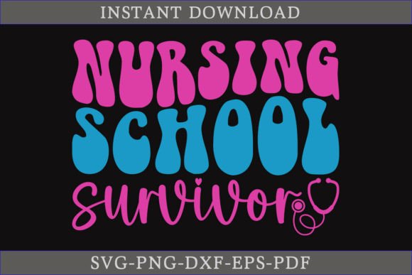 Review: Nursing School Survivor Retro SVG Shirt
