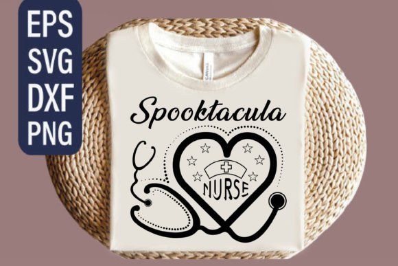 Spooktacula Nurse Graphics for T-Shirt Designs